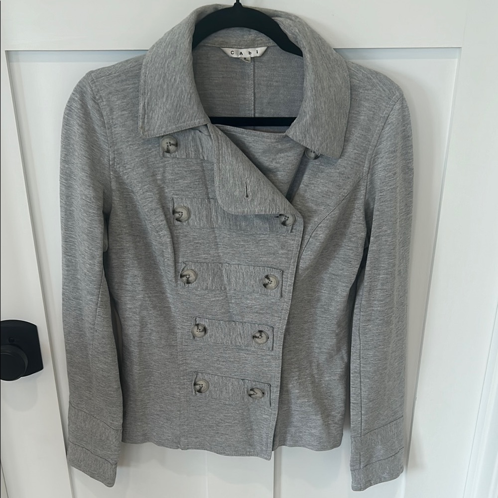CAbi | Gray Button Up Jacket  (Size Small)